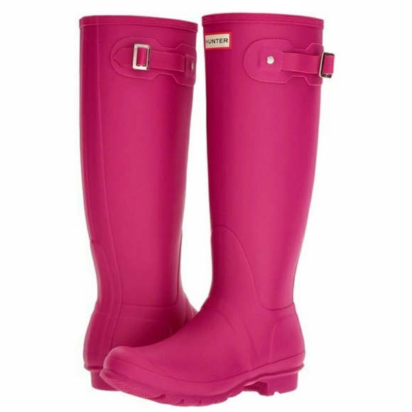 HUNTER original tall pink barbie hyper boots - Picture 6 of 7